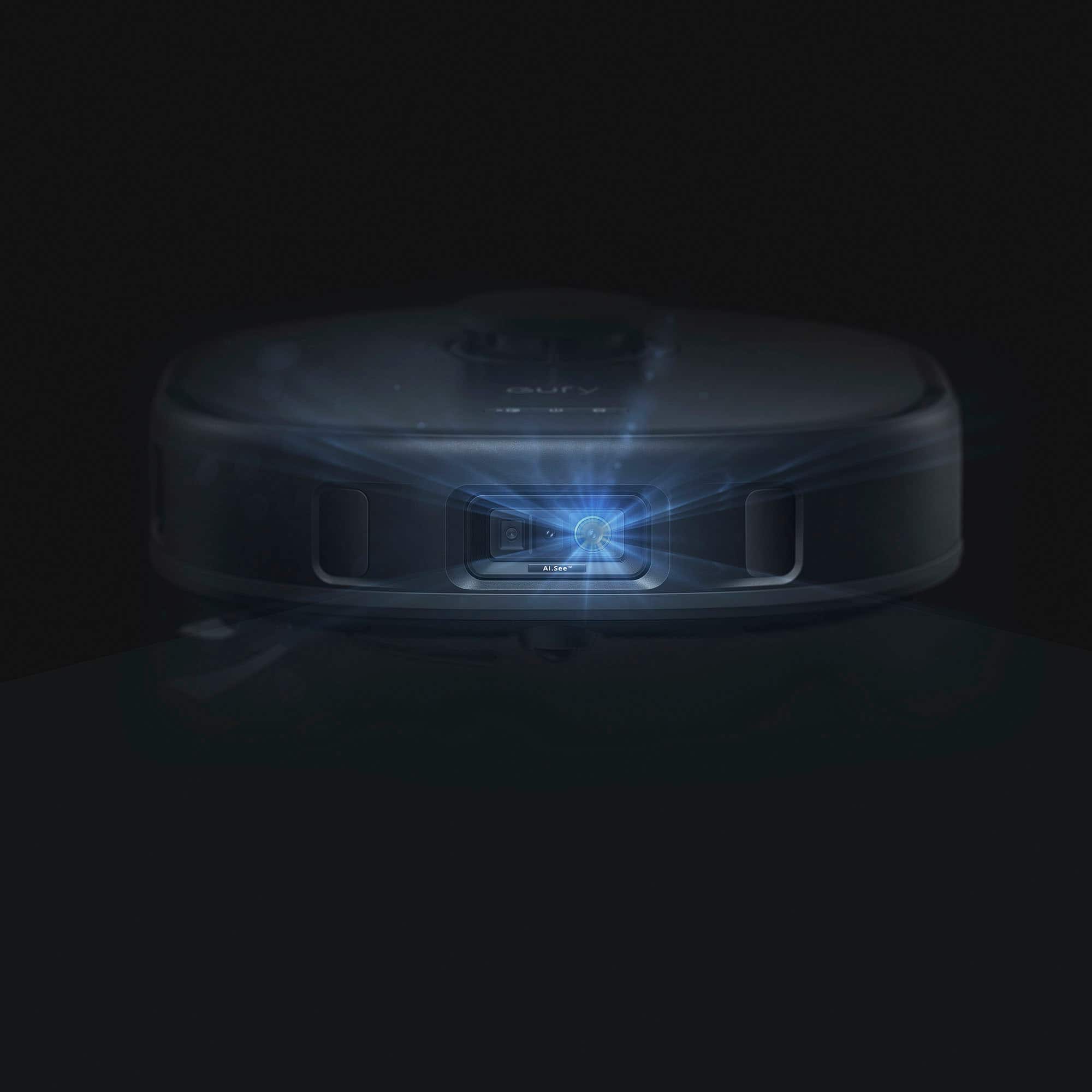 Alt View 19. eufy - X10 Pro Omni Wi-Fi Connected Robot Vacuum & Mop with Self Washing and Self Drying Auto Empty Station - Black.
