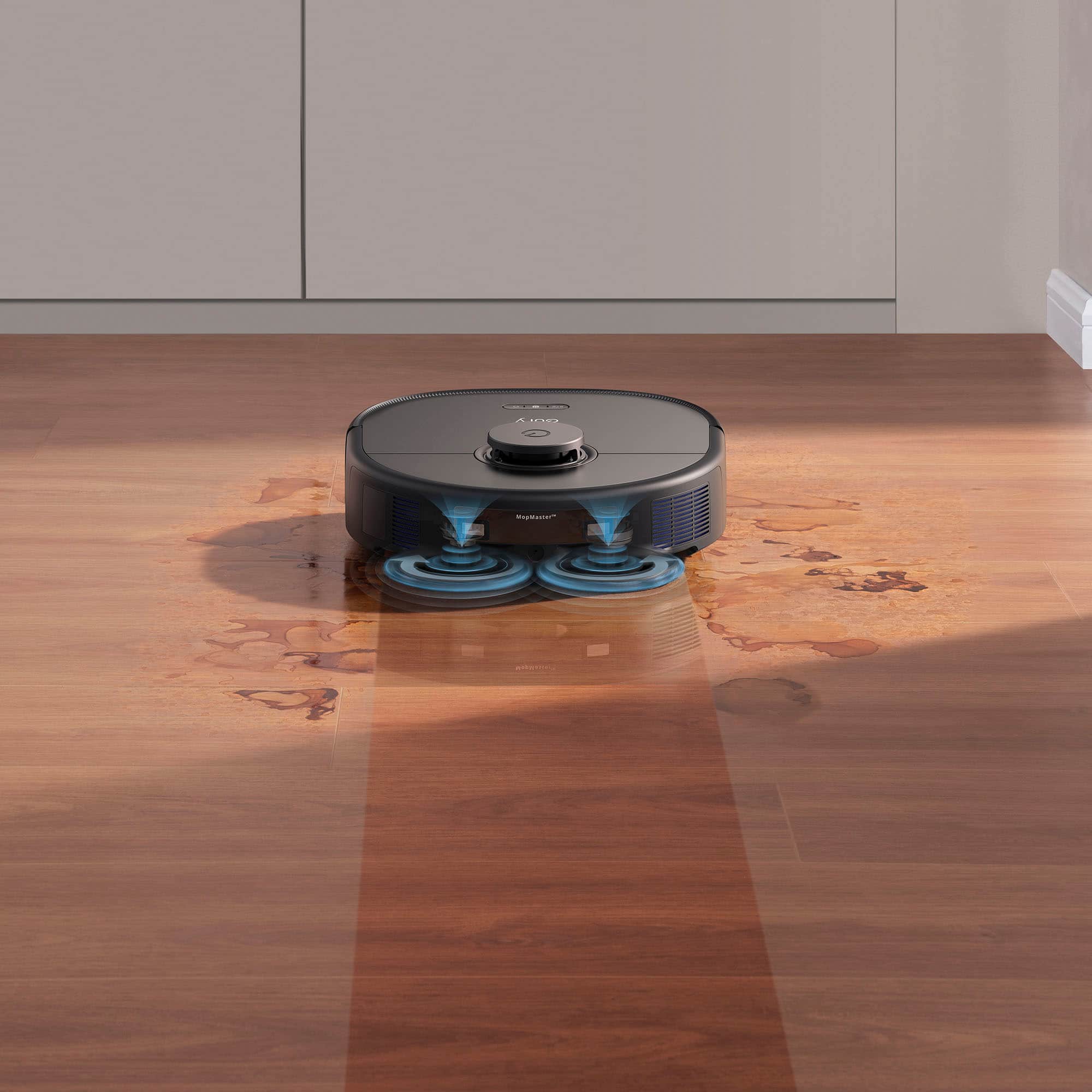 Alt View 1. eufy - X10 Pro Omni Wi-Fi Connected Robot Vacuum & Mop with Self Washing and Self Drying Auto Empty Station - Black.