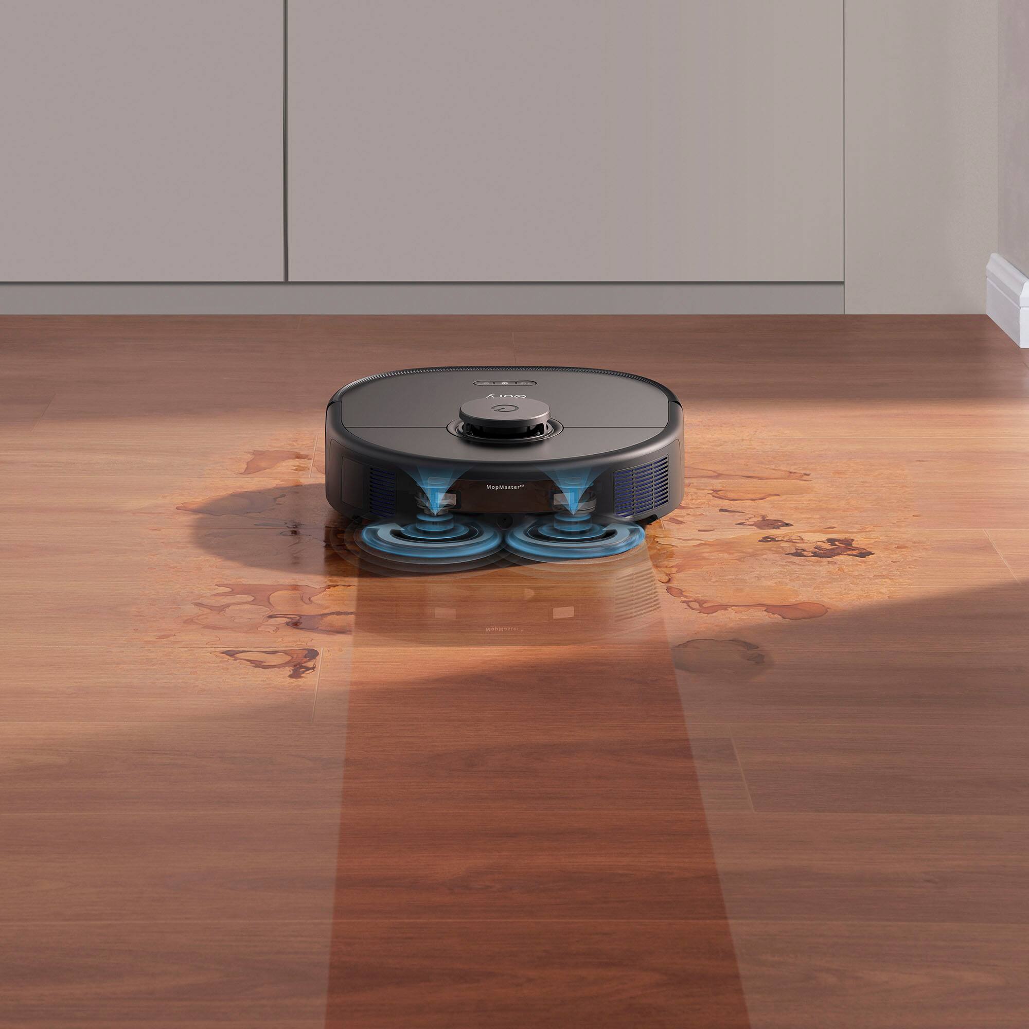Alt View 1. eufy - X10 Pro Omni Wi-Fi Connected Robot Vacuum & Mop with Self Washing and Self Drying Auto Empty Station - Black.