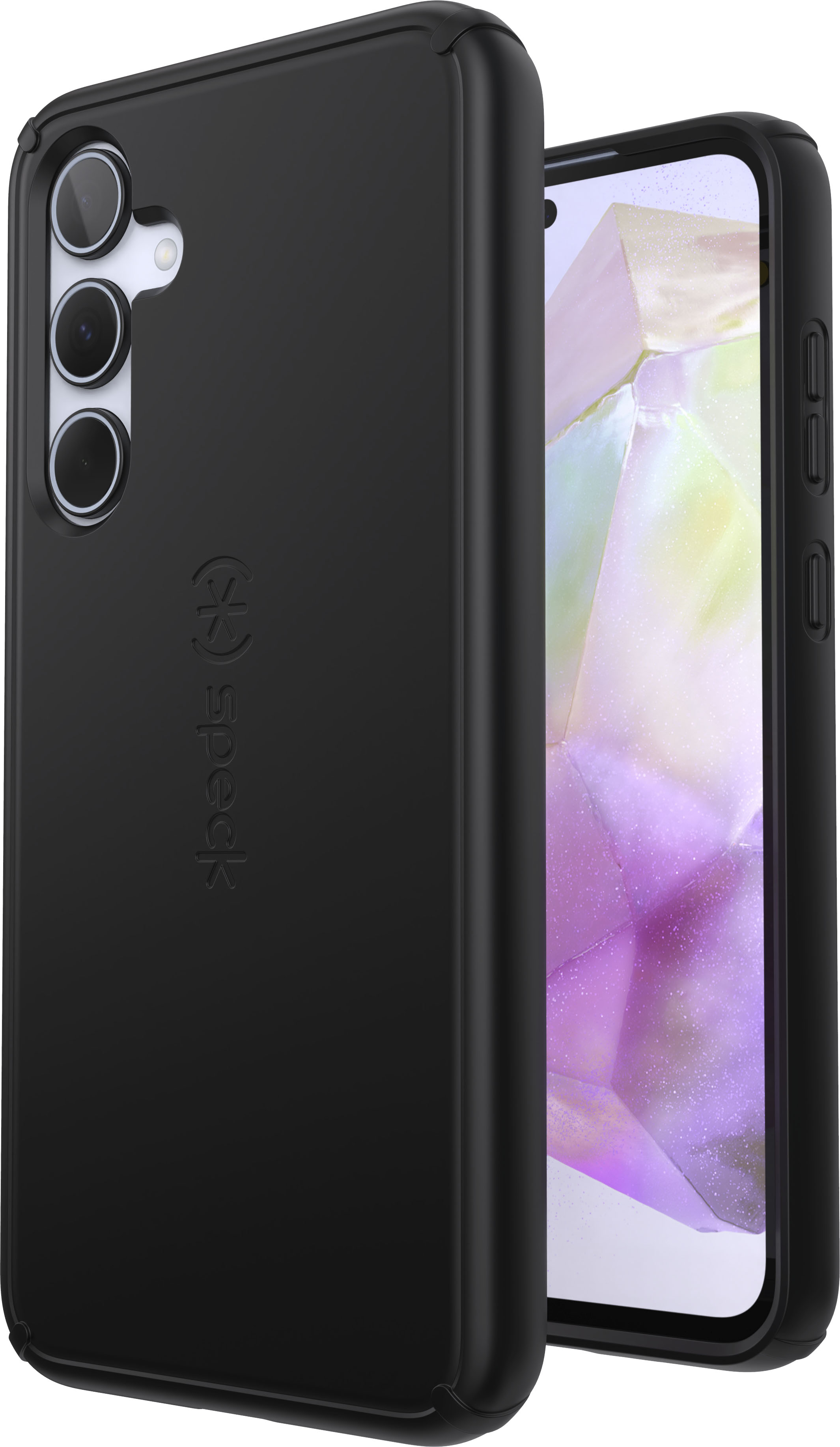 Angle. Speck - ImpactHero Slim Case for Samsung Galaxy A35 5G - Black.