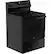 Angle. GE - 5.3 Cu. Ft. Freestanding Electric Range with Self-Clean and Steam Cleaning Option and Crisp Mode - Black.