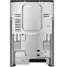 Left. GE - 5.3 Cu. Ft. Freestanding Electric Range with Self-Clean and Steam Cleaning Option and Crisp Mode - Black.