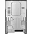Left. GE - 5.3 Cu. Ft. Freestanding Electric Convection Range with Steam Cleaning and EasyWash Tray - Black.