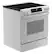 Angle. GE - 5.3 Cu. Ft. Slide-In Electric Convection Range with Steam Cleaning and EasyWash Oven Tray - White.