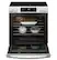 Alt View 19. GE - 5.3 Cu. Ft. Slide-In Electric Convection Range with Steam Cleaning and EasyWash Oven Tray - White.
