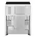 Left. GE - 5.3 Cu. Ft. Slide-In Electric Convection Range with Steam Cleaning and EasyWash Oven Tray - White.