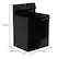 Alt View 14. GE - 5.3 Cu. Ft. Freestanding Electric Range with Steam Cleaning and 4 Burner Radiant Cooktop - Black.