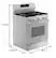 Alt View 16. GE - 5.3 Cu. Ft. Freestanding Gas Convection Range with Steam Cleaning and EasyWash Oven Tray - White.