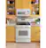 Alt View 26. GE - 5.3 Cu. Ft. Freestanding Gas Range with Self-Clean and Steam Cleaning Option and Crisp Mode - White.