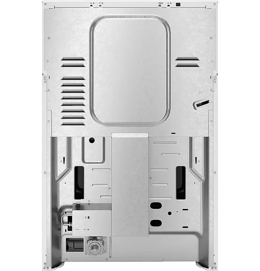 Alt View 40. GE - 5.3 Cu. Ft. Freestanding Gas Range with Self-Clean and Steam Cleaning Option and Crisp Mode - White.