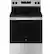 Front. GE - 5.3 Cu. Ft. Freestanding Electric Range with Self-Clean and Steam Clean Option and Built-In Wi-Fi - Stainless Steel/Black.