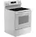 Angle. GE - 5.3 Cu. Ft. Freestanding Electric Range with Self-Clean and Steam Clean Option and Built-In Wi-Fi - White.