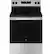 Front. GE - 5.3 Cu. Ft. Freestanding Electric Range with Steam Cleaning and 4 Burner Radiant Cooktop - Stainless Steel/Black.
