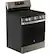 Angle. GE - 5.3 Cu. Ft. Freestanding Gas Convection Range with Steam Cleaning and EasyWash Oven Tray - Slate.
