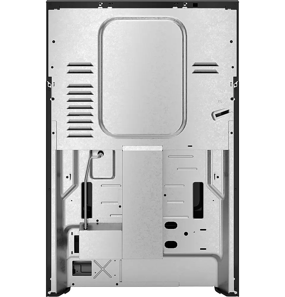 Alt View 40. GE - 5.3 Cu. Ft. Freestanding Gas Convection Range with Steam Cleaning and EasyWash Oven Tray - Black.