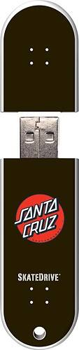 Front Standard. Action Sport Drives - Santa Cruz Screaming Hand 8GB USB 2.0 Flash Drive.