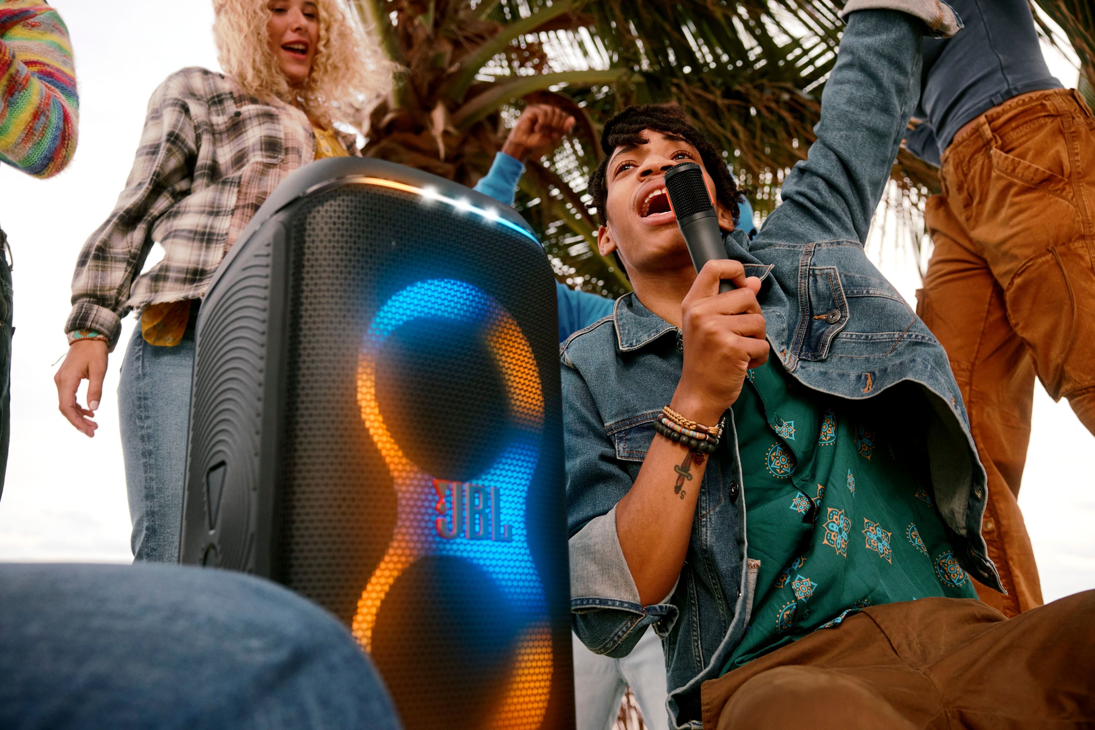 Alt View 21. JBL - PartyBox Club 120 Portable Wireless Party Speaker - Black.