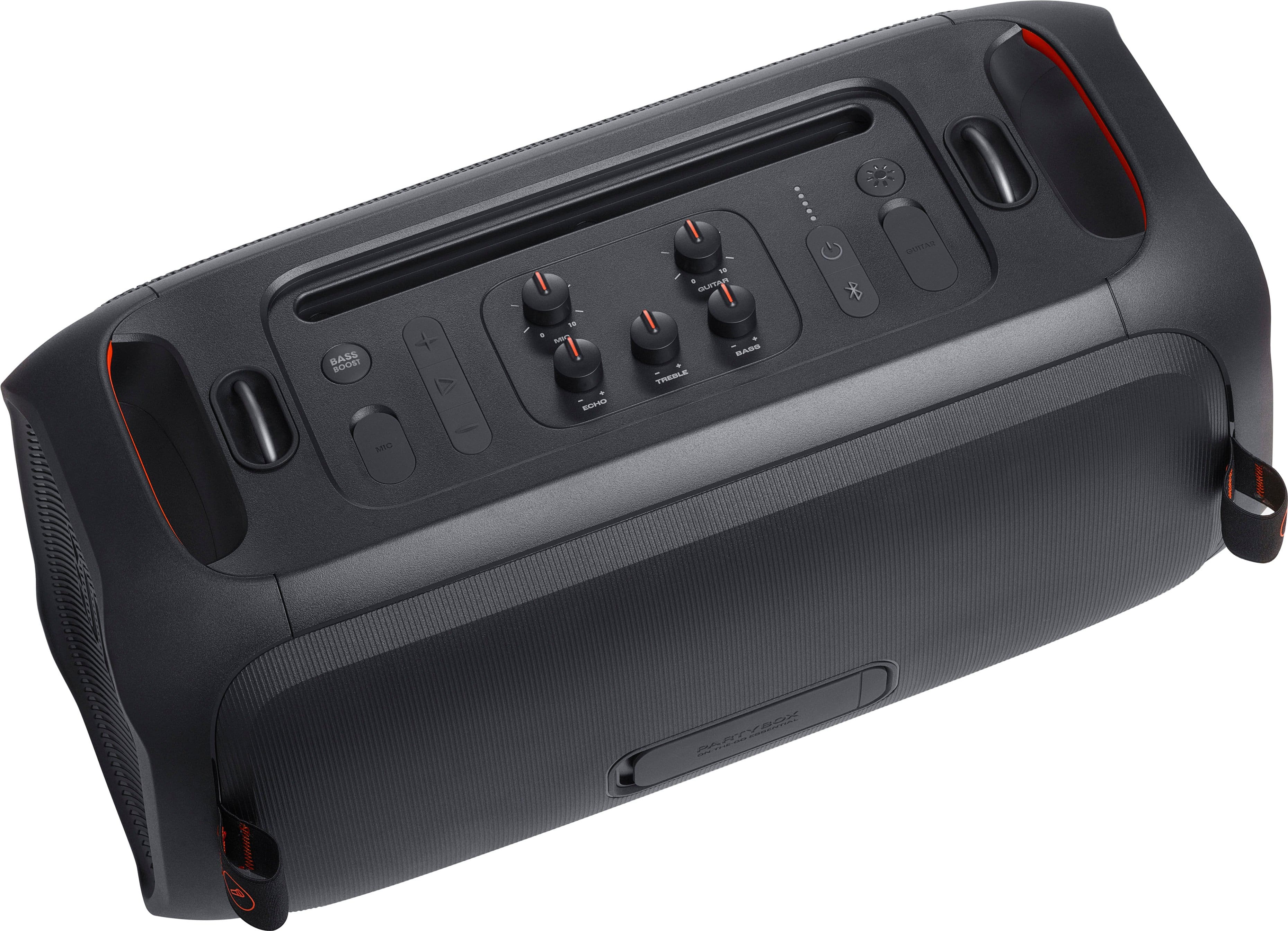 Alt View 13. JBL - PartyBox On-The-Go Essential Portable Wireless Party Speaker with Wireless Microphone - Black.