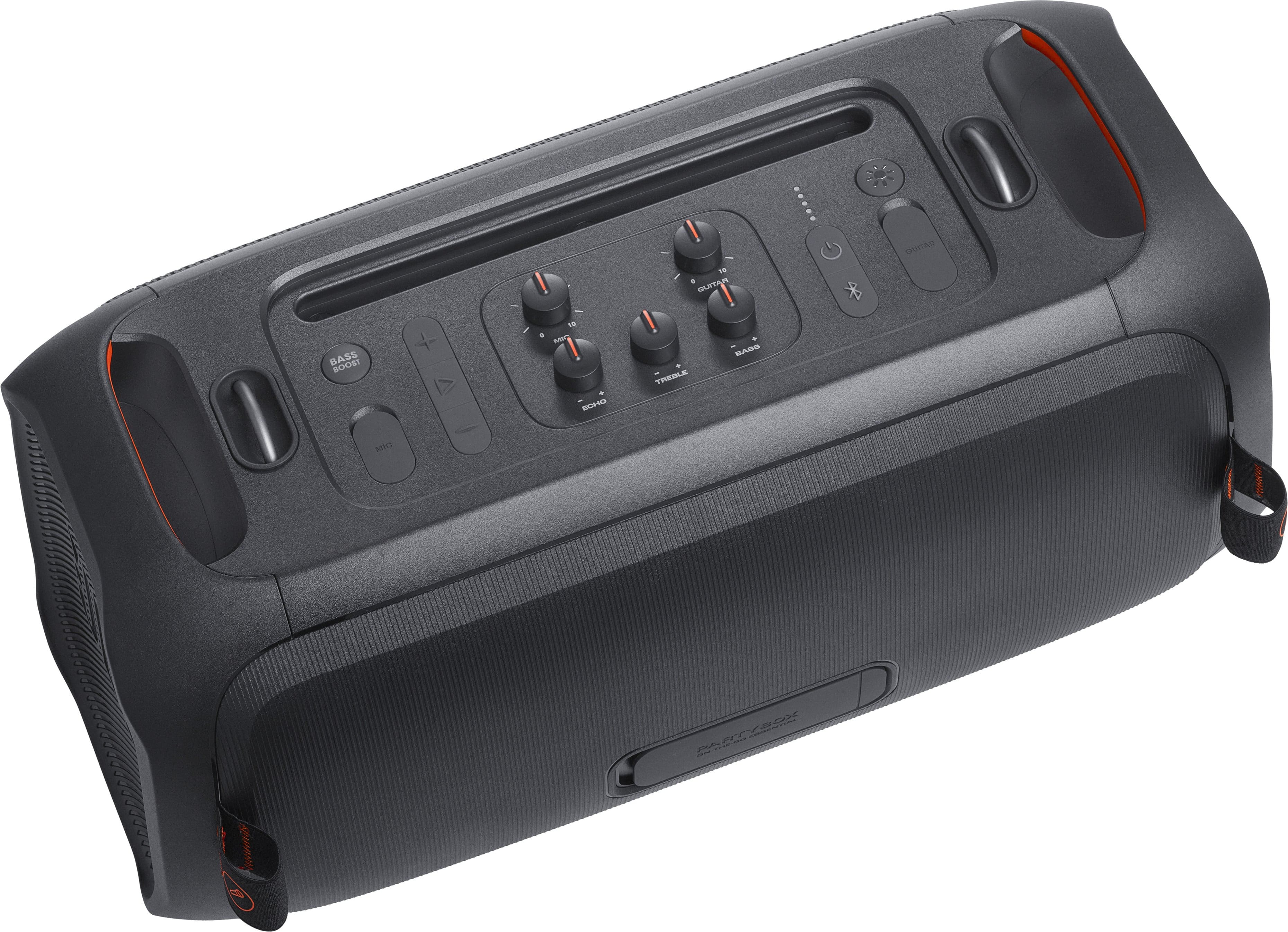 Alt View 15. JBL - PartyBox On-The-Go Essential Portable Wireless Party Speaker with Wireless Microphone - Black.