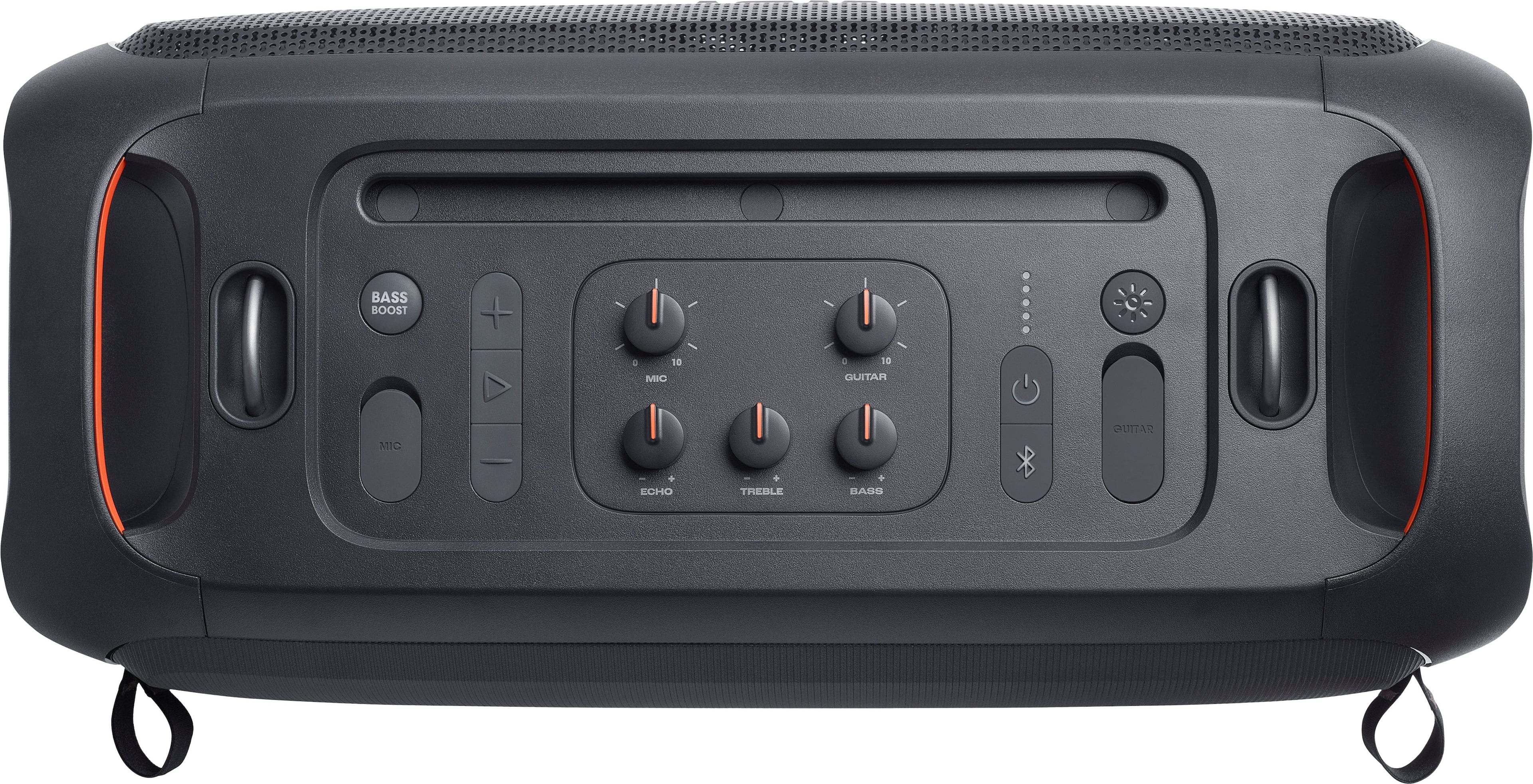 Alt View 16. JBL - PartyBox On-The-Go Essential Portable Wireless Party Speaker with Wireless Microphone - Black.