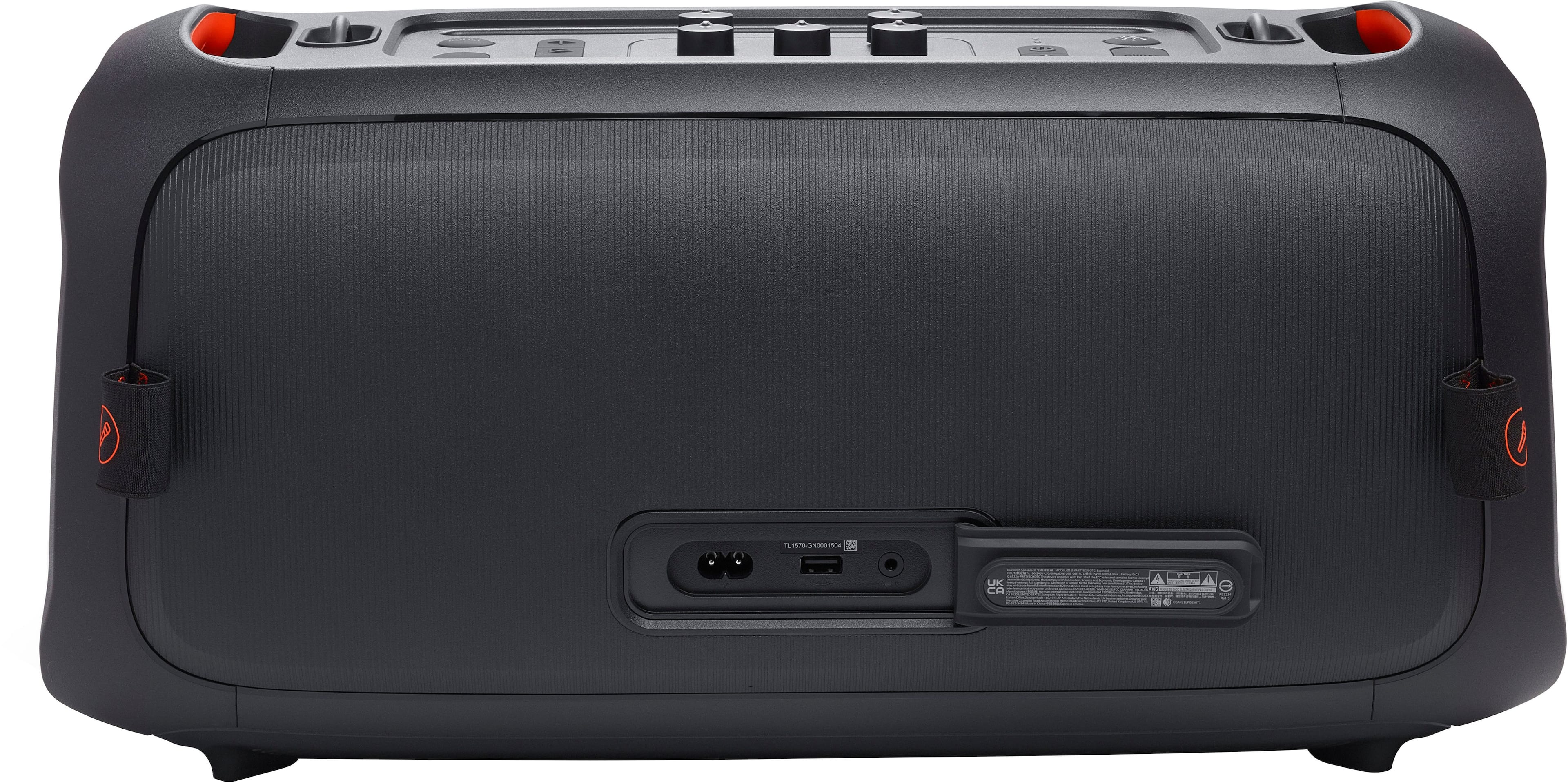 Alt View 19. JBL - PartyBox On-The-Go Essential Portable Wireless Party Speaker with Wireless Microphone - Black.