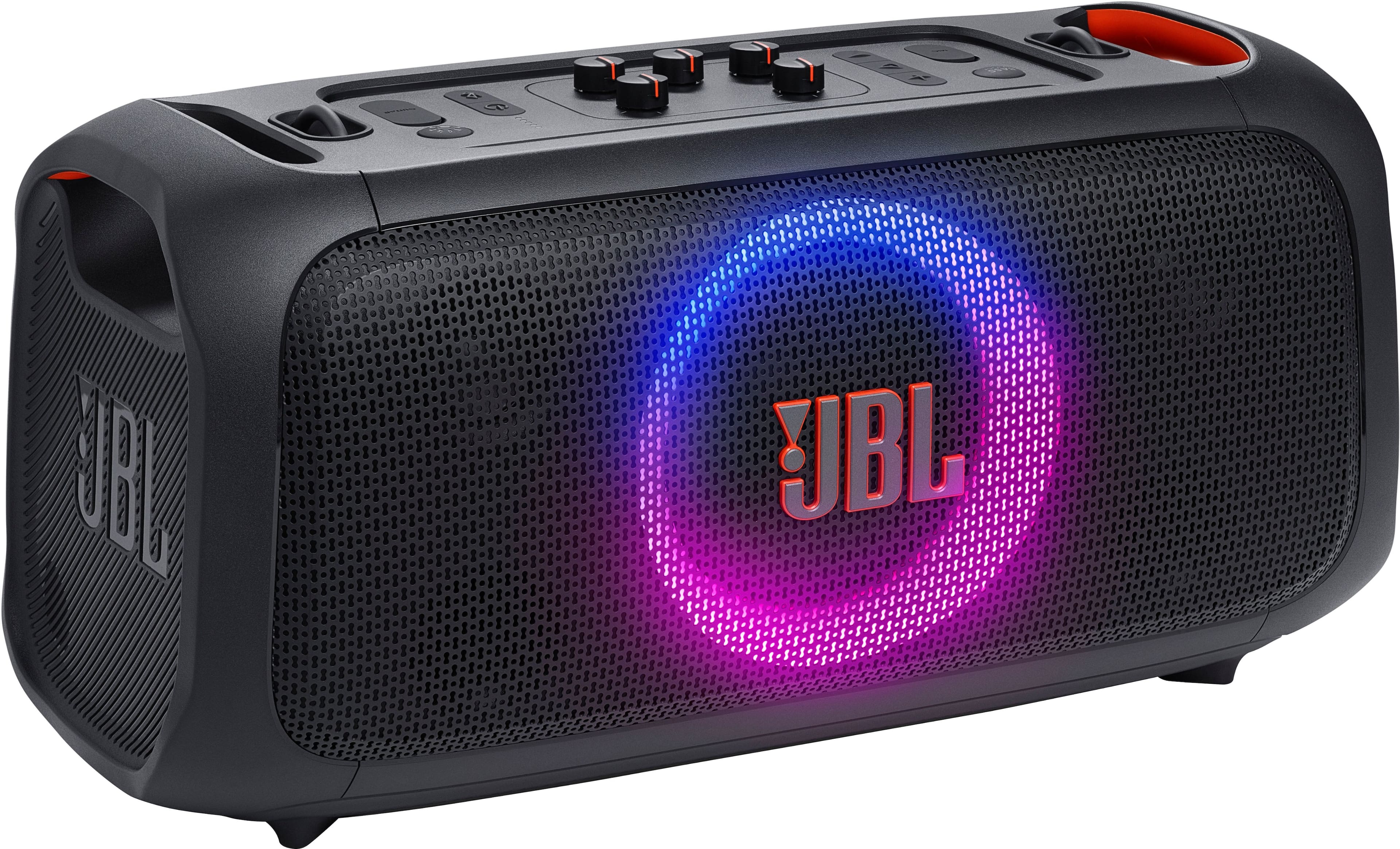 Alt View 1. JBL - PartyBox On-The-Go Essential Portable Wireless Party Speaker with Wireless Microphone - Black.