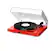 Angle. Pro-Ject - Juke Box E1 Record Player w/ Receiver - Red.