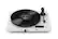 Front. Pro-Ject - Juke Box E1 Record Player w/ Receiver - White.