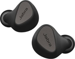 Jabra - Elite 5 True Wireless Hybrid Active Noise Cancelling In-ear Headphones - Titanium Black - Front_Zoom