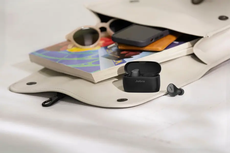 Alt View Zoom 13. Jabra - Elite 5 True Wireless Hybrid Active Noise Cancelling In-ear Headphones - Titanium Black.