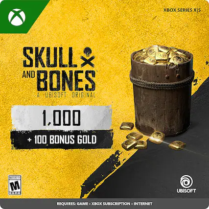Front. Ubisoft - Skull and Bones 1,100 Gold - Multi.