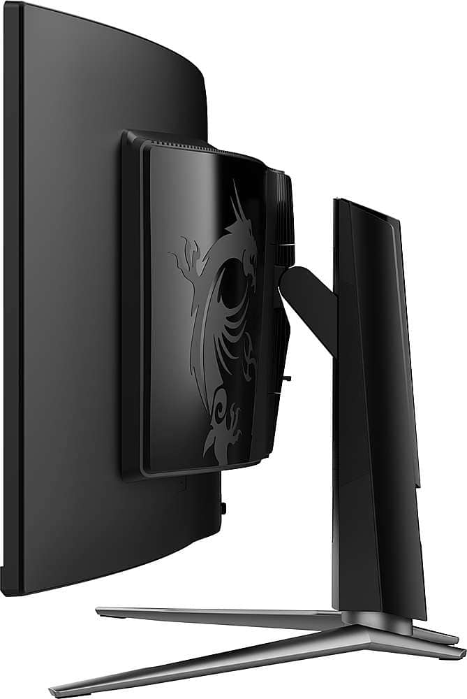 Alt View 1. MSI - MPG 491CQP QD-OLED 49" 5120x1440 (DQHD) Curved OLED Quantum Dot Monitor 144Hz 0.03ms(GTG) HDR400 Type-C DisplayPort HDMI - Black.