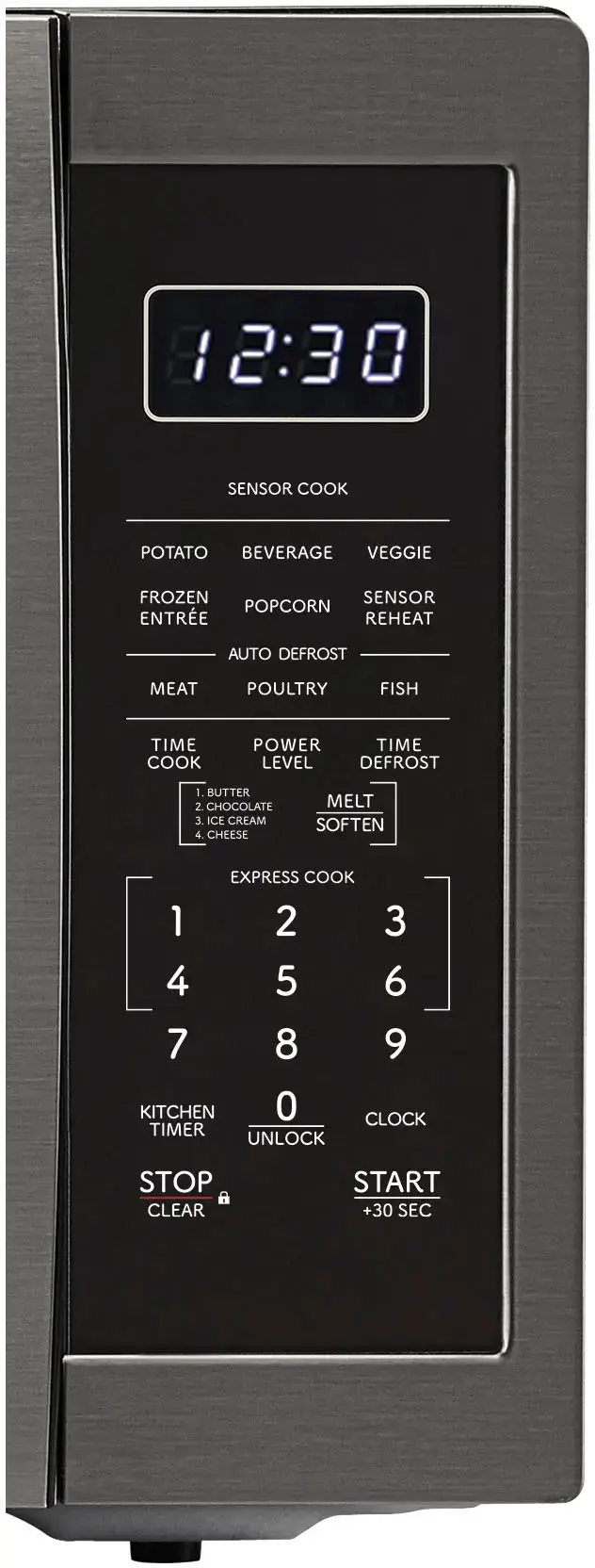 Alt View 11. Sharp - Sharp - 1.4 cu. ft. 1100W Countertop Microwave - Black Stainless - Black Stainless Steel.
