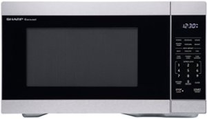 Sharp - 1.1 cu. ft. 1000W Countertop Microwave - Stainless - Stainless Steel - Front_Zoom