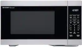 Sharp - 1.1 cu. ft. 1000W Countertop Microwave - Stainless - Stainless Steel