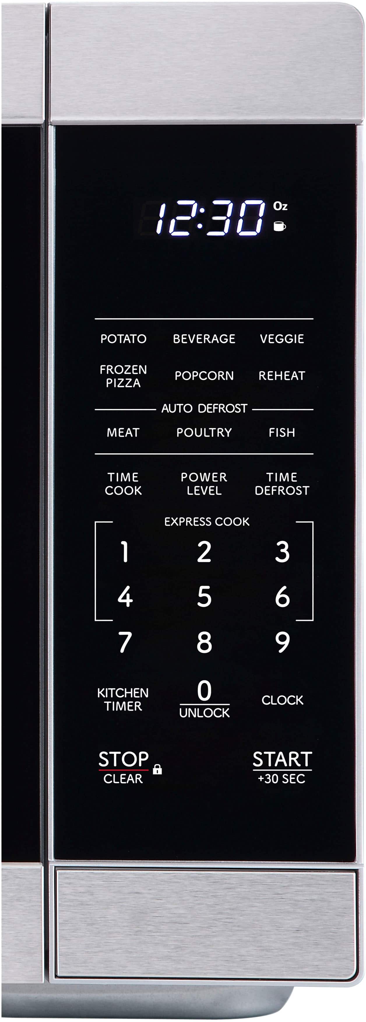 Alt View 11. Sharp - Sharp - 1.1 cu. ft. 1000W Countertop Microwave - Stainless - Stainless Steel.