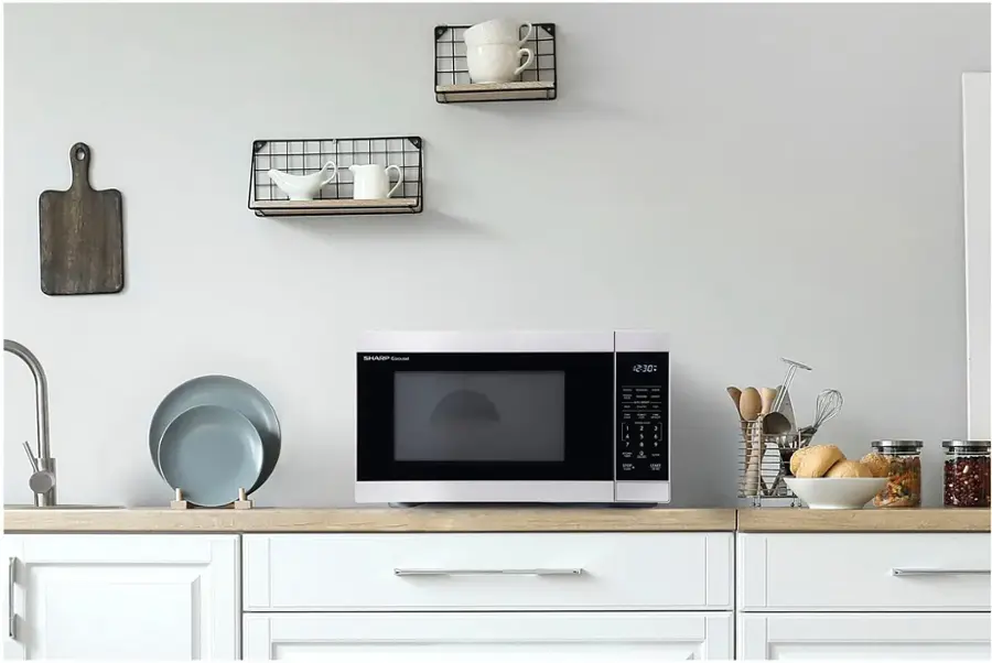 Sharp 1.1 cu ft Countertop Microwave With Sensor Cooking Stainless ...