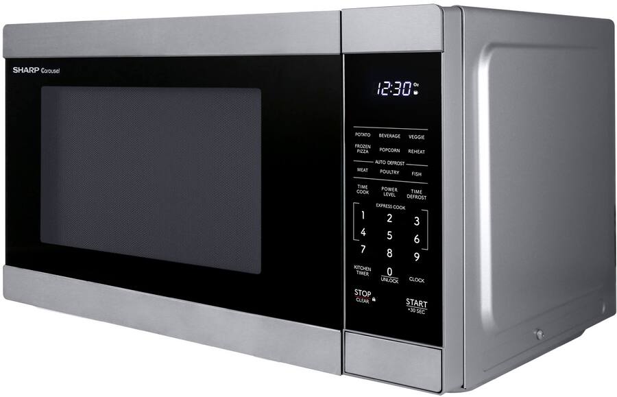Sharp 1.1 cu ft Countertop Microwave With Sensor Cooking Stainless ...