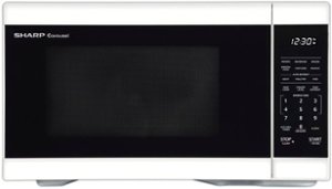 Sharp - 1.1 cu. ft. 1000W Countertop Microwave - White - White - Front_Zoom