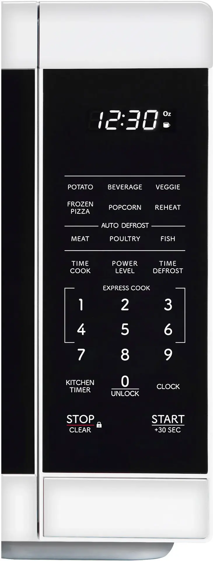 Alt View 11. Sharp - 1.1 cu. ft. 1000W Countertop Microwave - White.