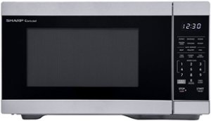 Sharp 1.1 cu. ft. 1000W Smart Countertop Microwave Works with Alexa - Stainless - Stainless Steel - Front_Zoom