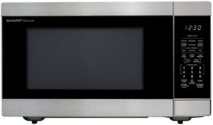 Sharp - 2.2 cu. ft. 1200W Microwave with Inverter Cooking - Stainless - Stainless Steel - Front_Zoom