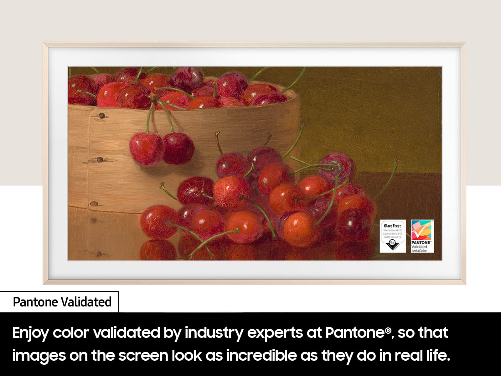 Pantone Validated: Enjoy color validated by industry experts at Pantone, so that images on the screen look as incredible as they do in real life.
