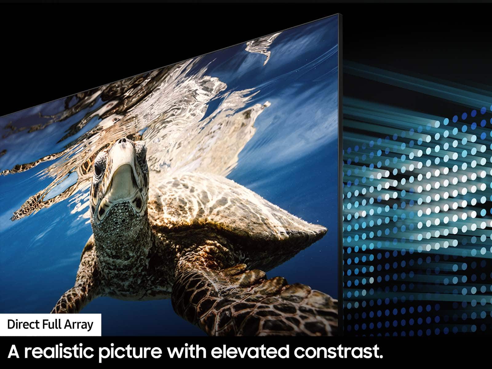 Direct Full Array: A realistic picture with elevated contrast.