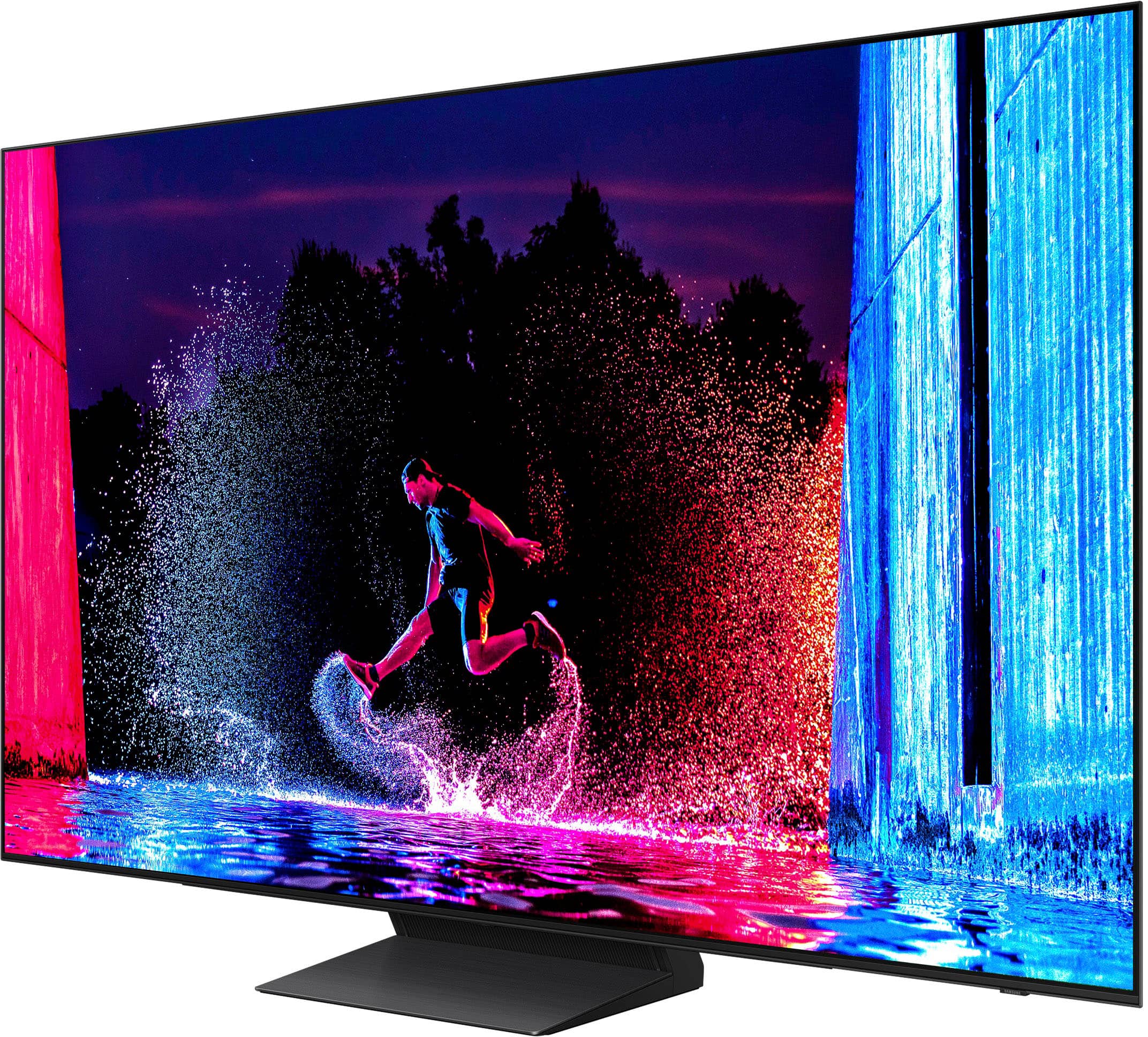 Alt View 14. Samsung - 55" Class S90D Series OLED 4K UHD Smart Tizen TV - Graphite Black.