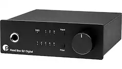 Pro-Ject - Head Box S2 Digital Headphone Amp w/ DAC - Black - Front_Zoom
