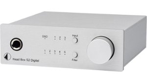 Pro-Ject - Head Box S2 Digital Headphone Amp w/ DAC - Silver - Front_Zoom