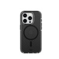 Front Zoom. Tech21 - EvoCheck Case with MagSafe for Apple iPhone 15 Pro - Smokey/Black.