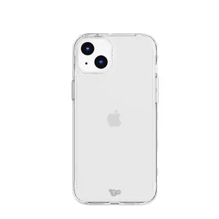 Front. Tech21 - EvoClear Case for Apple iPhone 15 Plus - Clear.