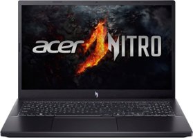 Acer - Nitro V ANV15-41-R2Y3 Gaming Laptop– 15.6" Full HD 144Hz – AMD Ryzen 5 7535HS – GeForce RTX 4050 - 16GB DDR5 – 512GB SSD - Obsidian Black - Front_Zoom